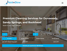 Tablet Screenshot of maidtoglow.com